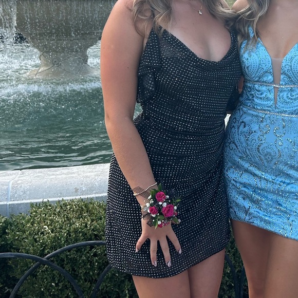 Oh Polly black homecoming dress with corset - Picture 5 of 7